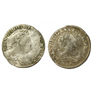 Jan III Sobieski, zestaw szóstaków. W tym rzadszy. Razem 2 sztuki (962)