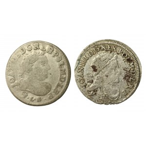 Jan III Sobieski, zestaw szóstaków, w tym 1677. Razem 2 sztuki (979)