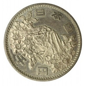 Japan, Hirohito, 1,000 yen 1964 (year 39), Osaka, Tokyo Summer Olympics (990)