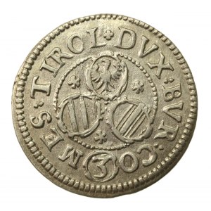 Austria, Leopold V, 3 krajcary bez daty, Tyrol (582)