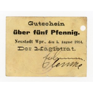 Wejherowo/Neustadt Wpr., 5 fenigów 1914 (337)