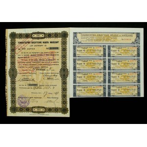 TKM Varsovie, obligation hypothécaire 8/5%, 500 zloty 1924 (1072)