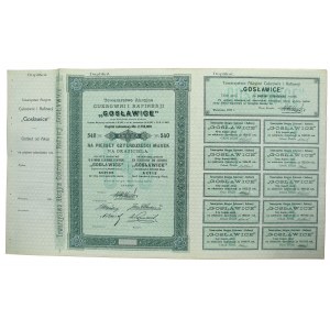GOSŁAWICE Tow. Akc. Cukrowni i Rafinerji, Em.2, 540 mkp - duplikat (1103)