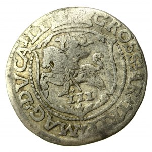 Zygmunt II August, Trojak 1564, Wilno, L / LI (549)