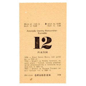 Kartka z kalendarza 1986, rocznica śmierci Stefana Batorego (8)