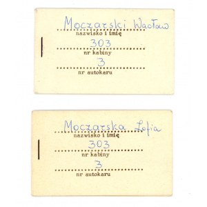 Karta pasażera ze statku Batory, 1972r. Szt 2 (6)