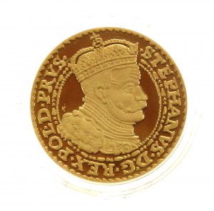 Replica of Stefan Batory's Gdańsk Ducat of 1586. gold. Mintage of 50 pieces. (261)