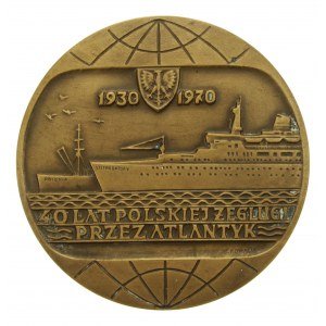 Medaile 40 let polské plavby přes Atlantik 1930-1970 (276)