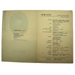 Zestaw 7 menu ze statku MS Stefan Batory, lata 60-te (315)