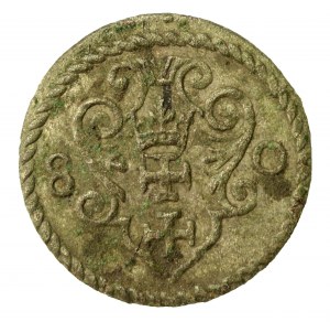 Stefan Batory, denarius 1580, Gdansk (434)