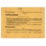 Official print of Rentenkammer Warschau sent 10.XII.40 from Warsaw to Przeworsk (513)