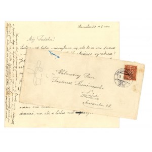 List nadany w ambulansie pocztowym na trasie Załucze - Lwów nr 34d w dn. 13.II.30 (662)