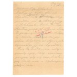 CENTRALNY OBÓZ PRACY POTULICE, list wysłany 10.3.50 z obozu do Warszawy (664)