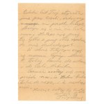CENTRALNY OBÓZ PRACY POTULICE, list wysłany 10.3.50 z obozu do Warszawy (664)