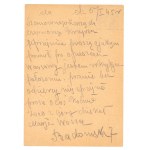 Karta wysłana z obozu pracy Landeshut / Kamienna Góra do RGO Kraków dn. 7.1.45 (670)