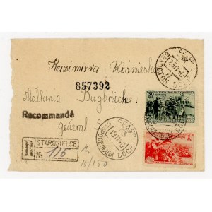 Registered letter sent from Starosielce (USSR) to Małkinia, 1940 (671)