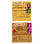 Poznan / Posen, set of parcel remittances 1941/1942, 4 pcs. (689)