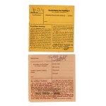Poznan / Posen, set of parcel remittances 1941/1942, 4 pcs. (689)