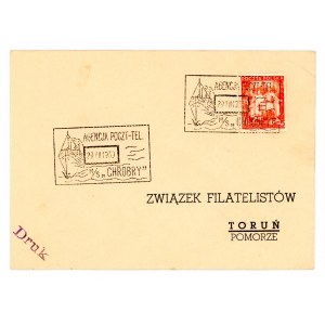 Agencja pocztowa na M/S „CHROBRY, list wysłany 29.VII.39 (702)