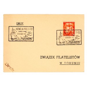 Poštová agentúra na M/S PUŁAWSKI, list odoslaný 18.VII.39 (703)