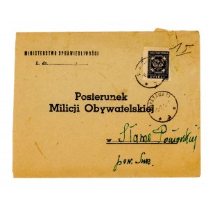 List urzędowy z Warszawa do Posterunku Milicji Obywatelskiej, 1949 (715)