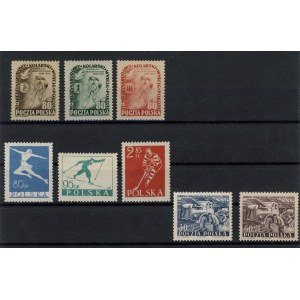 Polska 1953 rok - zestaw 8 znaczków niekasowanych (807)