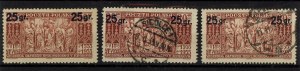 Reprint edition, set of 3 stamps. Warranty (829)