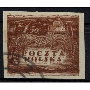 Wydanie w walucie koronowej 1919. Podwójny druk znaczka za 1,5 kor. Gwarancja (905)