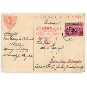 Internowanie Polaków na Litwie, 1939. Kartka litewska (1006)