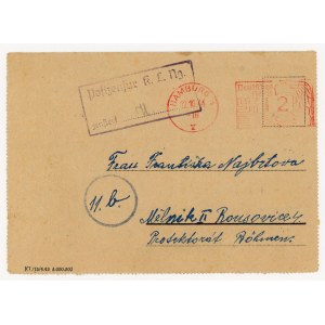 List wysłany z KL Neuengamme 1944, pięknie odbite stemple cenzora i pocztowe (1048)