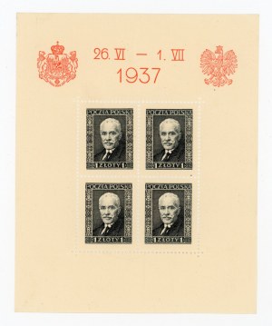 Romanian king's visit to Poland, 1937, clean block (1103)