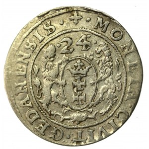 Sigismondo III Vasa, Ort 1624(3), Danzica. Timbro della data (508)