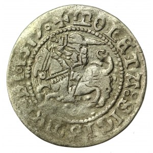 Zygmunt I Stary, Półgrosz 1517, Wilno. Rindreg (kółko) przy mieczu (517)