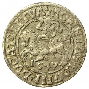 Zygmunt II August, Półgrosz 1547, Wilno - LI/LITVA (537)
