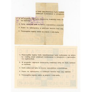 Women's supply card, Szczecin province. Set of 2 pcs. (122)