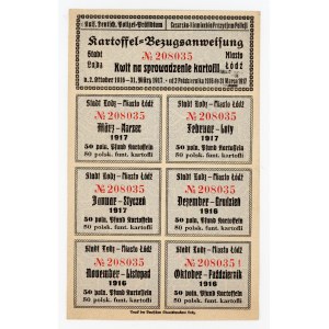 Lodz, receipt for import of potatoes 1916/17 (140)