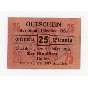 Byczyna/Pitschen, 25 fenig 1918 (151)