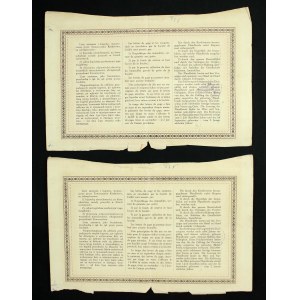TKM Łódź, 5% list zastawny, 500 złotych 1933. Zestaw 2 szt. (654)