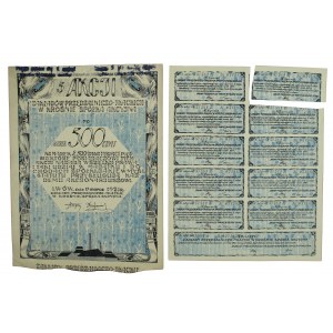 Zakłady Przędzalniczo-Tkackie w Krośnie, 5x 500 mkp 1921 (626)