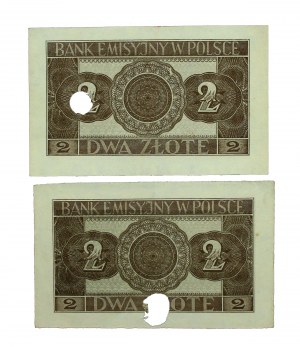 GG, set di 2 pezzi d'oro 1941. cancellati. Totale di 2 pezzi. (928)