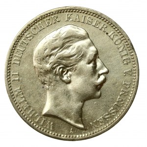 Germany, Prussia, Wilhelm II, 3 marks 1908 (779)