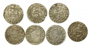 Sigismund III Vasa, set of Bydgoszcz half-tracks, total of 7 pieces (798)