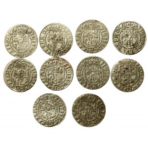 Zygmunt III Waza, zestaw półtoraków bydgoskich, razem 10 sztuk (932)