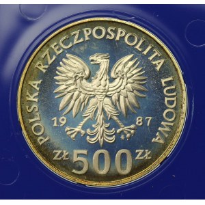 PRL, 500 złotych 1987, Calgary 1988 (1027)