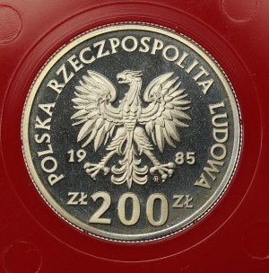 People's Republic of Poland, 200 gold 1985, Health Center of Mother Poland, Sample (1028)