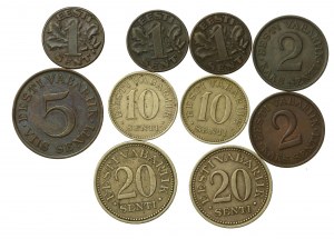 Estonia, set of 1-20 senti 1929-1935. total of 10 pcs. (1055)