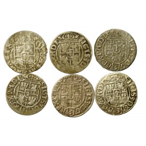 Zygmunt III Waza, zestaw półtoraków bydgoskich. Razem 6 sztuk (1090)