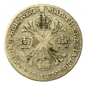 Austria, Maria Teresa, 1/2 talara 1763, Bruksela (1164)