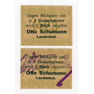 Kamienna Góra/Landeshut, Otto Schumann, 50 fenigów b.d. -bez i z faksymile podpisu (432)