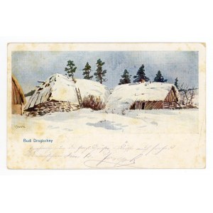 Rosja, Budi Drogischny - zabudowania w zimie 1914-1915 (58)